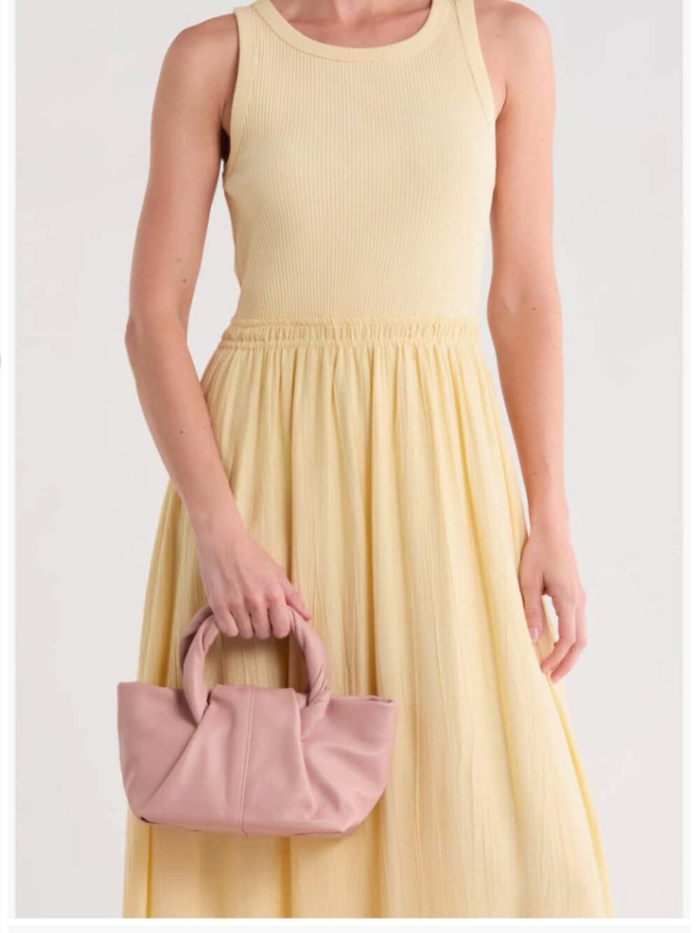 ORYANY Cozy Small Lamb Skin Leather Satchel Handbag Crossbody Blush Pink